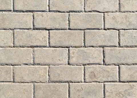 Background in form of gray masonry of lime sand brick Stock Photos
