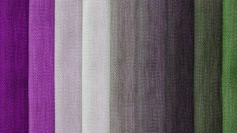 Background in the form of multi-colored rolls of fabric Stock Footage 154563922