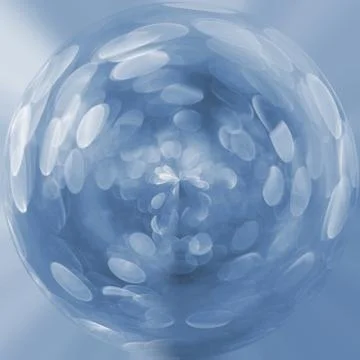 Background in the form of a planet and delicate blue bokeh 库存照片