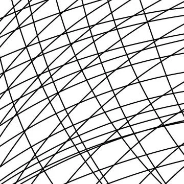 Background in form of scoop lines in style of doodles on white background Stock Illustration