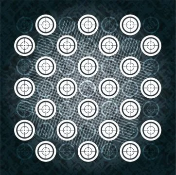 Background in the form of the set target Stock Illustration