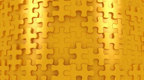 Background Formed From Moving Puzzles Stock Footage 61148633
