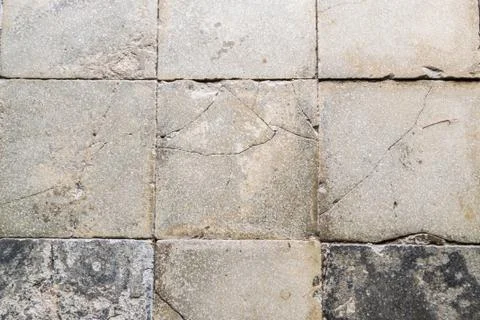 Background formed by the old broken tiles of a country house. Stock Photos