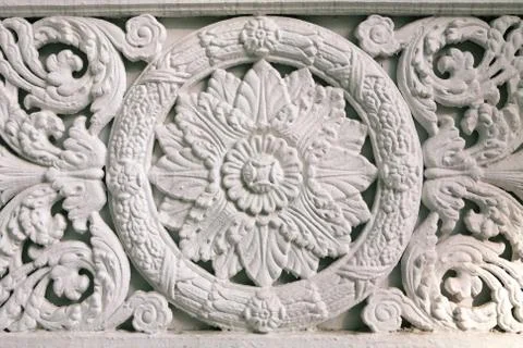 Background, Fragment of the Decorating Wall Stock Photos
