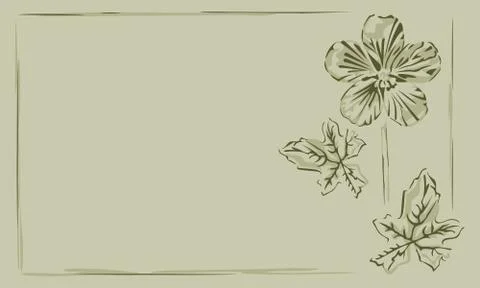 Background frame buttercup Stock Illustration