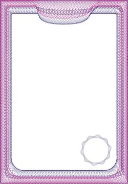 Background frame for certificate and diploma Stock Illustration