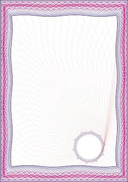 Background frame for certificate and diploma Stock Illustration