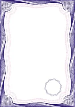 Background frame for certificate and diploma Illustrazione stock
