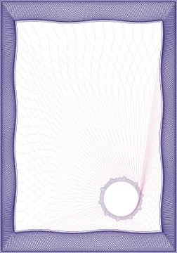 Background frame for certificate and diploma Stock Illustration