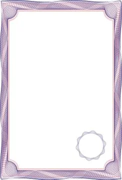 Background frame for certificate and diploma Illustrazione stock