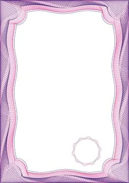 Background frame for certificate and diploma Stock Illustration