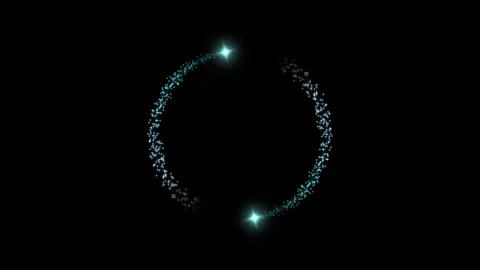Background frame circle shining shooting stars rotating animated shooting s.. Stock Footage 297510347