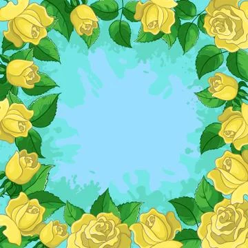 Background, frame from flowers Stock Illustration