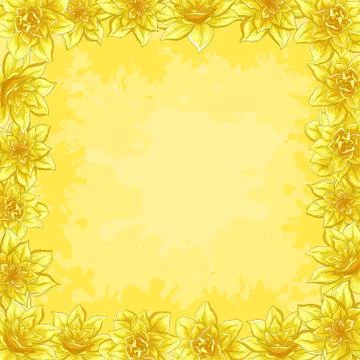 Background, frame from flowers Illustrazione stock