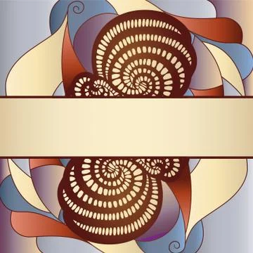 Background with frame. Stock Illustration