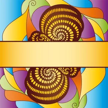 Background with frame. Stock Illustration