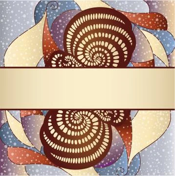 Background with frame. Stock Illustration