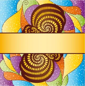 Background with frame. Stock Illustration