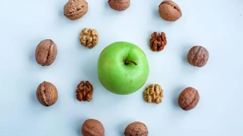 Background of fresh sliced fruit on a table in the afterno Stock Photos