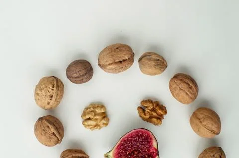 Background of fresh sliced fruit on a table in the afterno Stock Photos