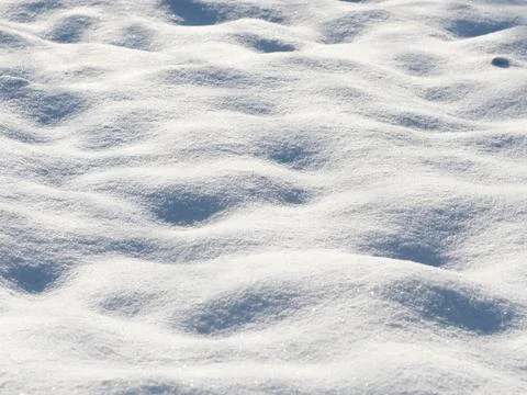 Background of fresh snow close up Stock Photos