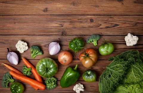 Background with fresh vegetables Stock Photos