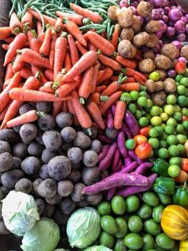 Background with fresh vegetables Foto stock