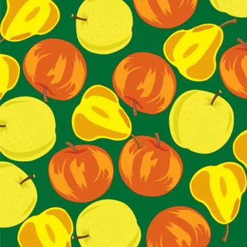 Background from fruit Illustrazione stock