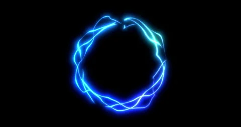Background, futuristic movement of blue ring energy matrix digital on black Stock Footage 285396690