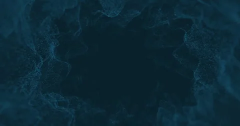 Background, futuristic movement of blue wave matrix digital glow blue wave Video stock 330482212