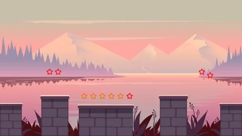 Background for games mobile applications and computers. Vector illustration for Illustrazione stock