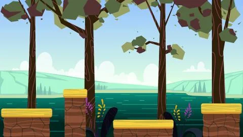 Background for games mobile applications and computers. Vector illustration for Stock Illustration