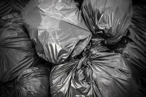 Background garbage bag Stock Photos
