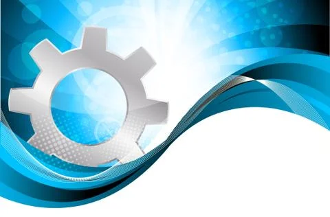 Background with gear Stock Illustration