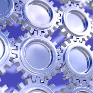 Background of gears Stock Illustration