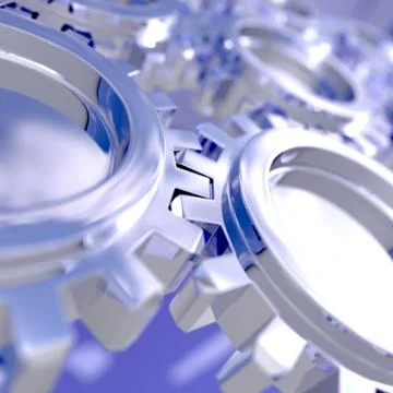 Background of gears Stockillustratie