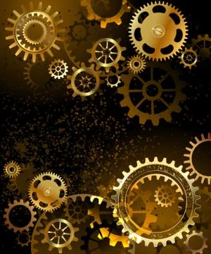 Background with Gears Illustrazione stock