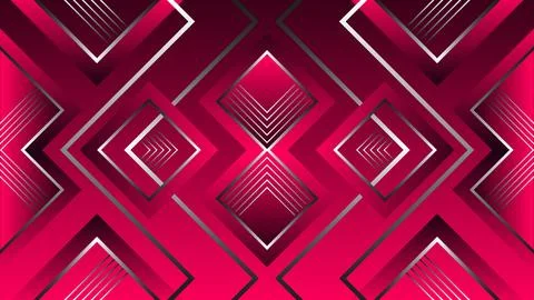 Background Geometric Abstract Pattern with Red and Purple Diamond Shapes Stock Illustration