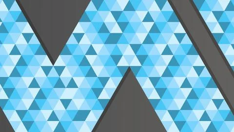 Background Geometric Blue Triangle Pattern Illustrazione stock