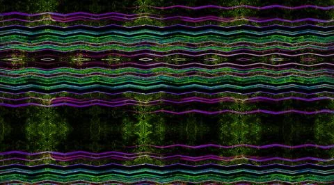 Background with geometric colorful pattern on black background Stock Photos