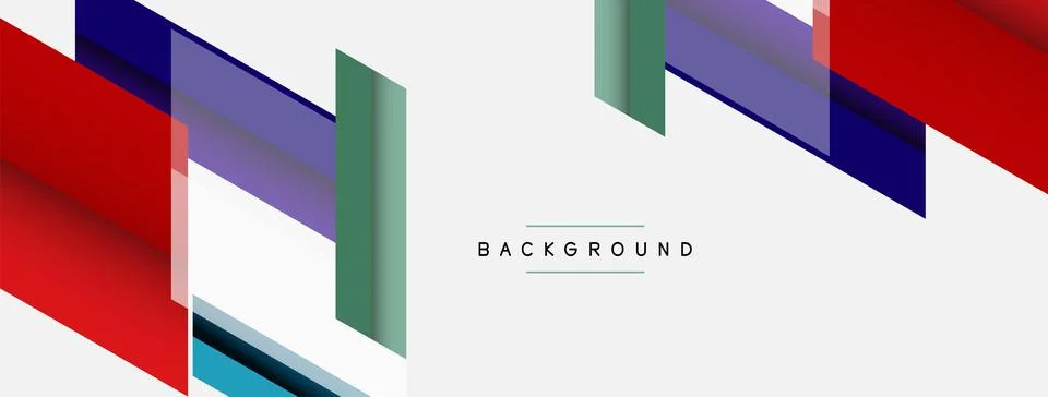 Background. Geometric diagonal square shapes and lines abstract composition Stock Illustration