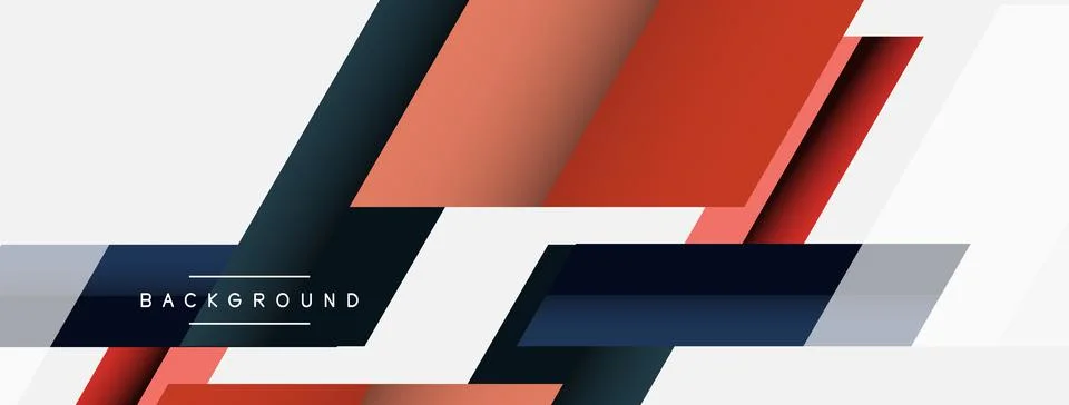 Background. Geometric diagonal square shapes and lines abstract composition Stock Illustration