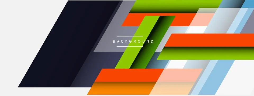 Background. Geometric diagonal square shapes and lines abstract composition Stockillustratie