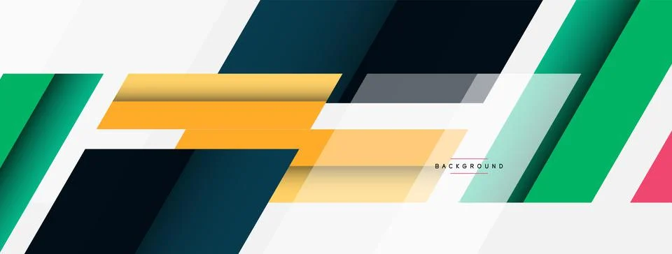 Background. Geometric diagonal square shapes and lines abstract composition Stock Illustration
