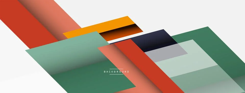Background. Geometric diagonal square shapes and lines abstract composition Stockillustratie