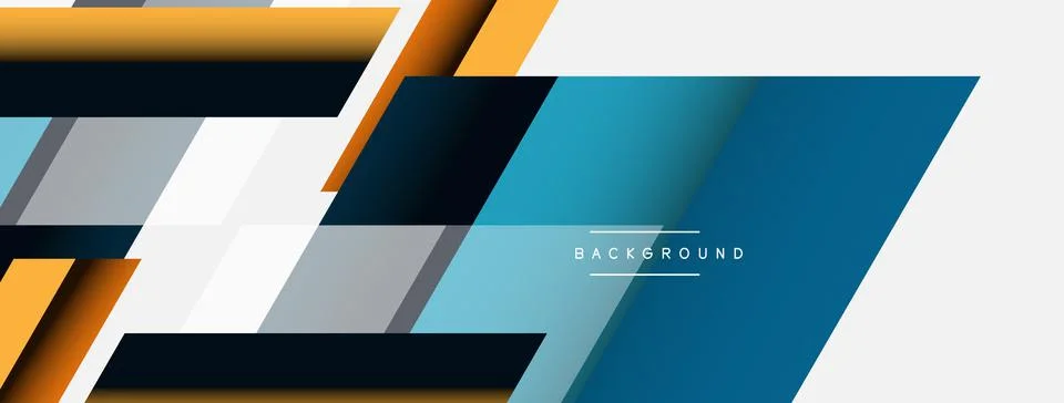 Background. Geometric diagonal square shapes and lines abstract composition Stock Illustration