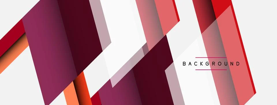 Background. Geometric diagonal square shapes and lines abstract composition 库存插图