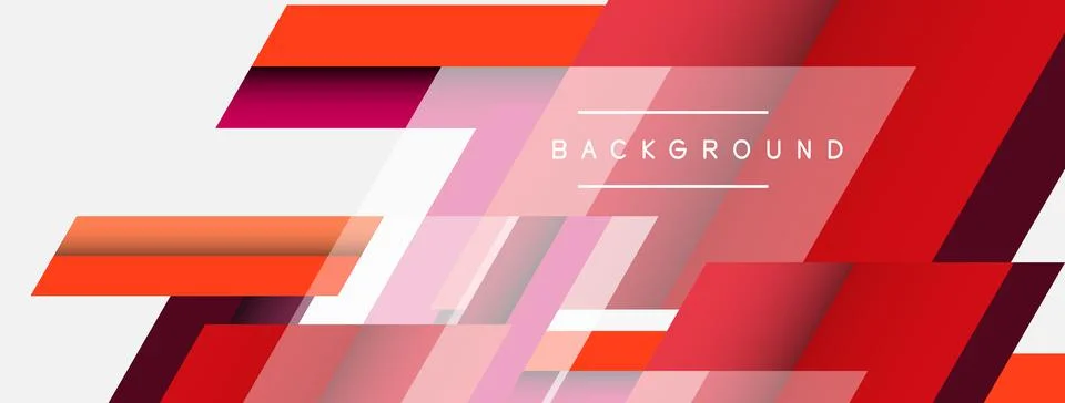 Background. Geometric diagonal square shapes and lines abstract composition Stockillustratie