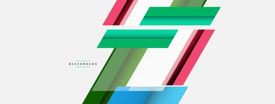 Background. Geometric diagonal square shapes and lines abstract composition 库存插图