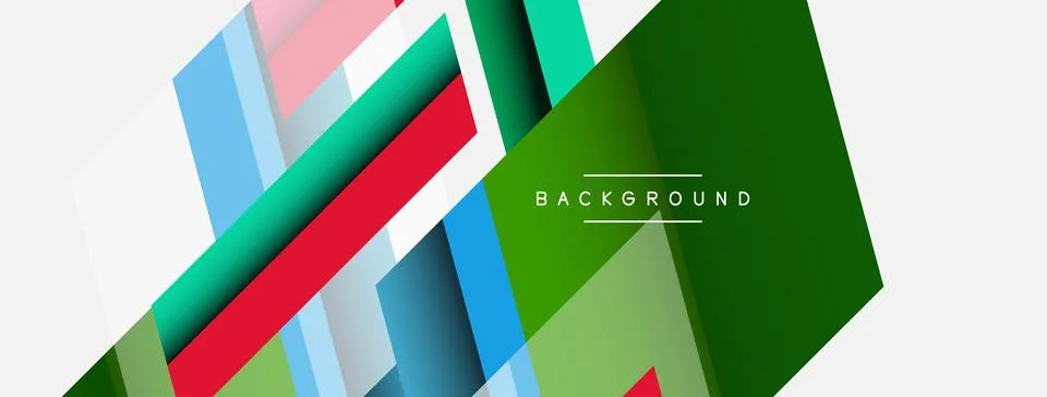 Background. Geometric diagonal square shapes and lines abstract composition イラスト素材